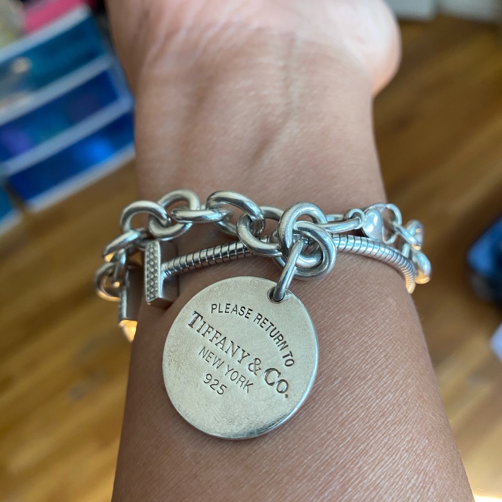 Return to Tiffany round tag bracelet